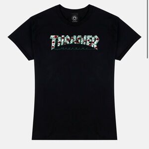 Thrasher Magazine Roses Black Tee
